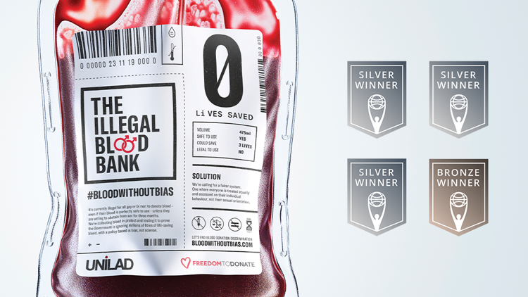 Four Clio Awards for The Illegal Blood Bank