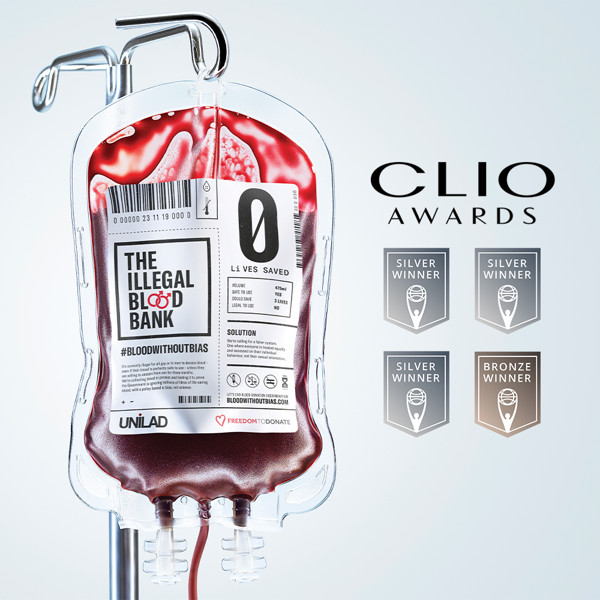 Four Clio Awards for The Illegal Blood Bank