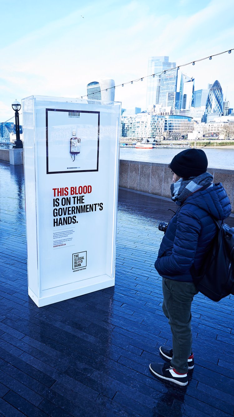Illegal Blood Bank adshel
